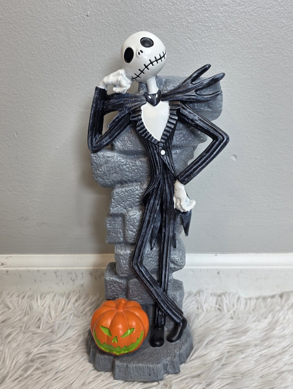 The Nightmare Before Christmas Jack Skellington Figurine with Pumpkin